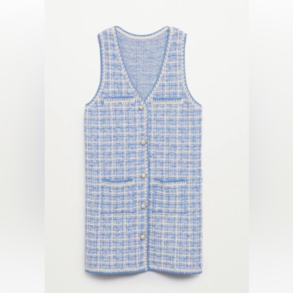 Mango tweed dress sz small